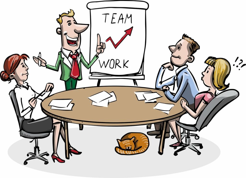 team work in workplace