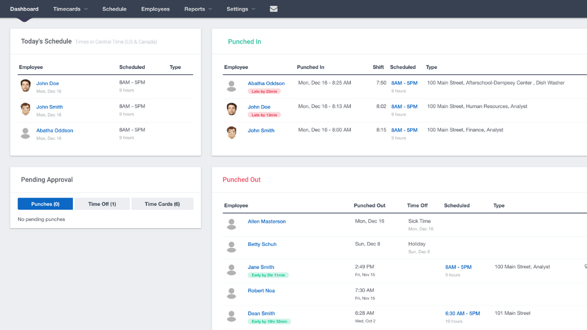 Buddy Punch time clock software can help track job costs and ensure you stay on budget. 