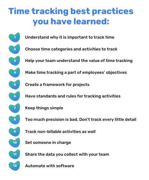 time tracking best practices