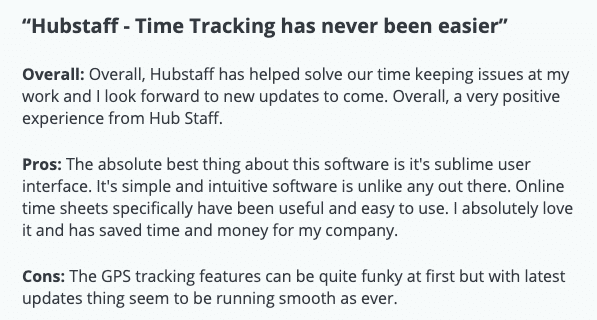 Hubstaff review: "Time Tracking has never been easier"