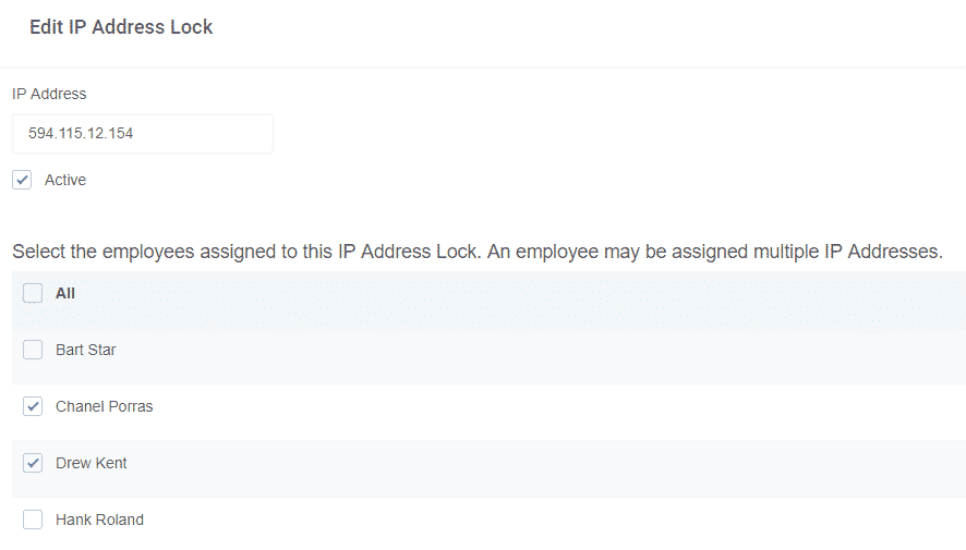 Buddy Punch: IP Address Lock