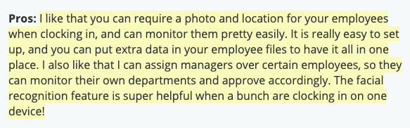 Buddy Punch review: "easy to set up and input employee data"