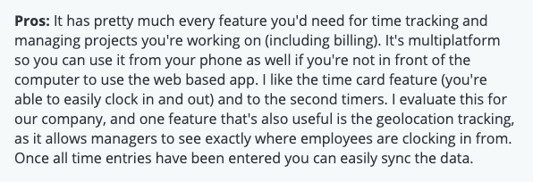 It has pretty much every feature you'd need.