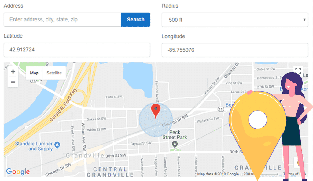 Custom geofencing.