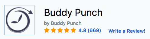 Buddy Punch received 4.8 out of 5 stars over 669 reviews.