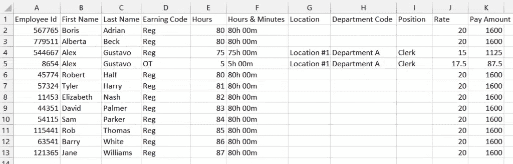 Easily export Excel hours and minutes for Payroll with Buddy Punch.