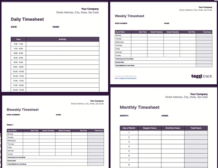 Google Sheets Hour Tracker Template prntbl concejomunicipaldechinu gov co