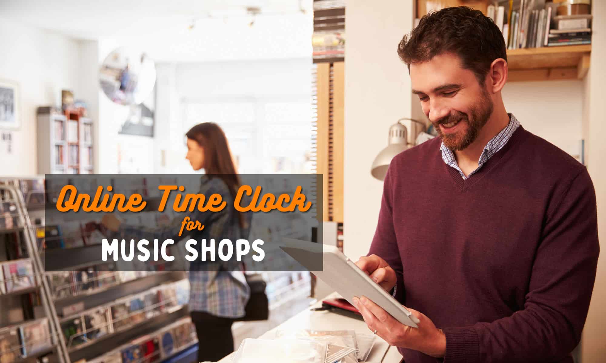 online time clock for music shop