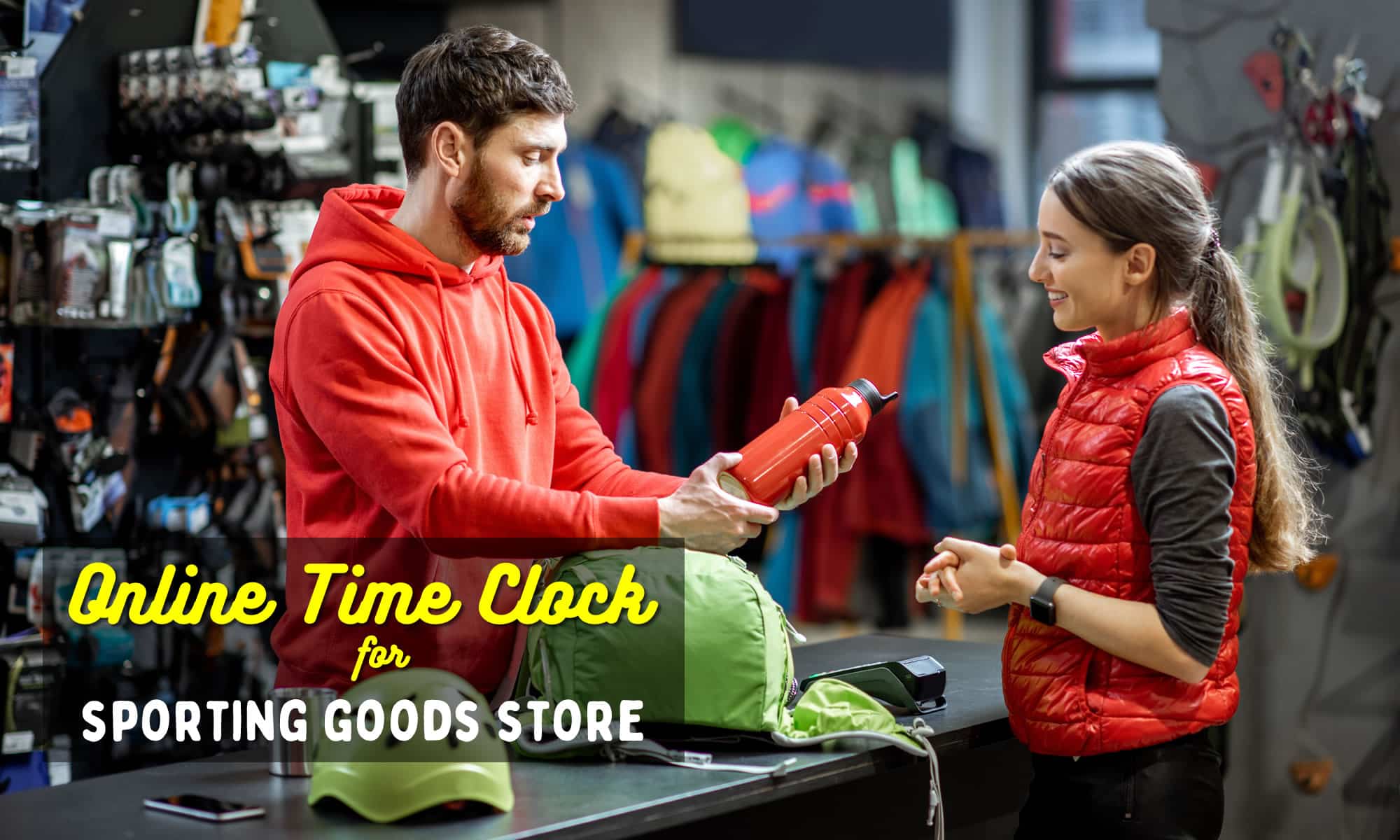 online time clock for sporting goods store