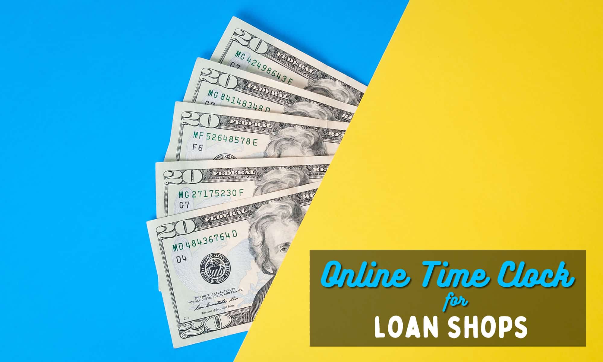 online time clock for loan shop