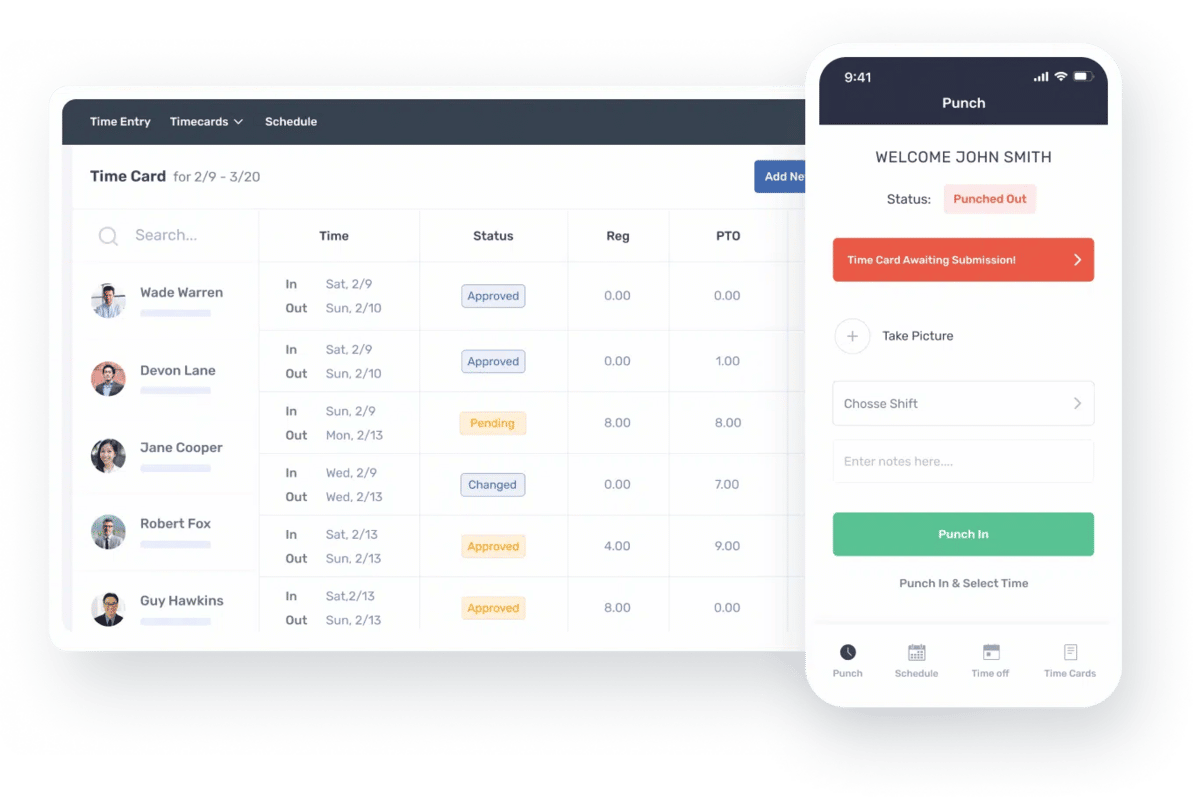 TimeClock: fichado con código de barras para Simple In/Out • Simple In/Out