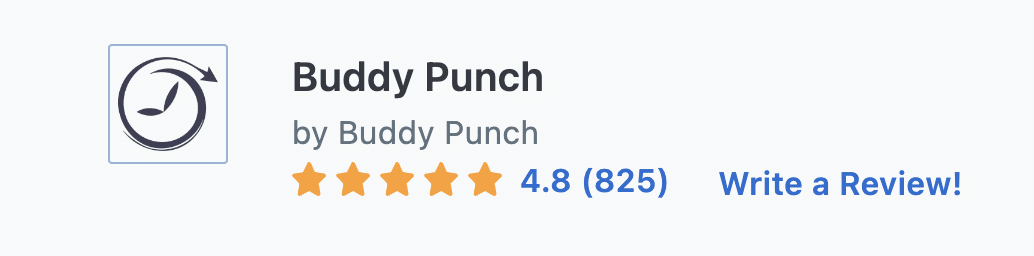 Buddy Punch received 4.8 out of 5 stars on Capterra. 