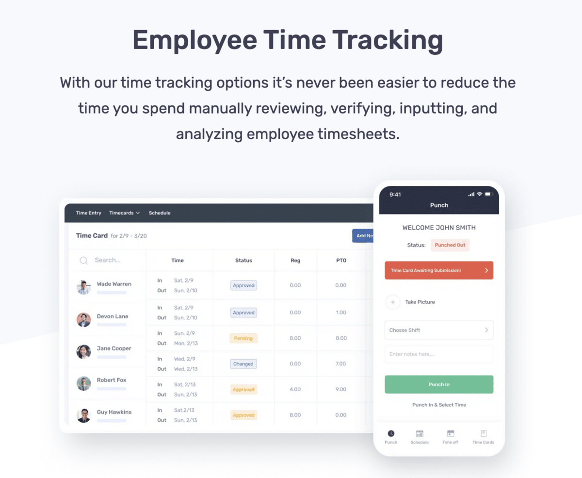 Employee time tracking with Buddy Punch software.