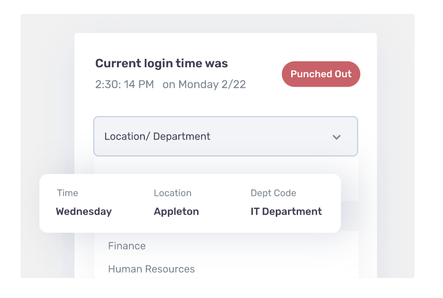 Add departments to employee work schedules.