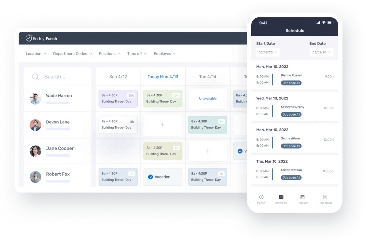 Scheduling shifts. 