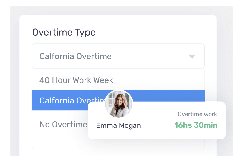 Manage overtime calculations.