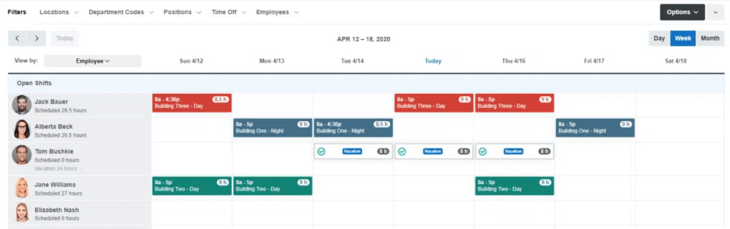 Open Shifts: Drag and Drop Scheduling