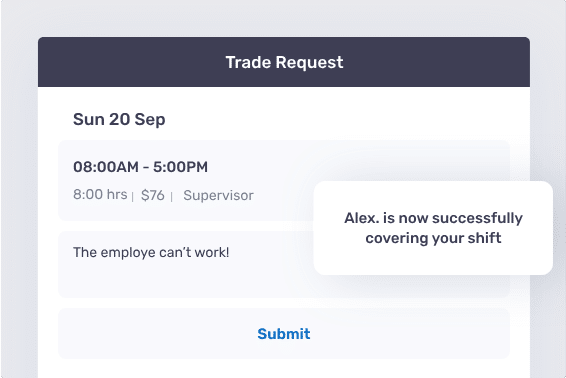 Trade request successful. 