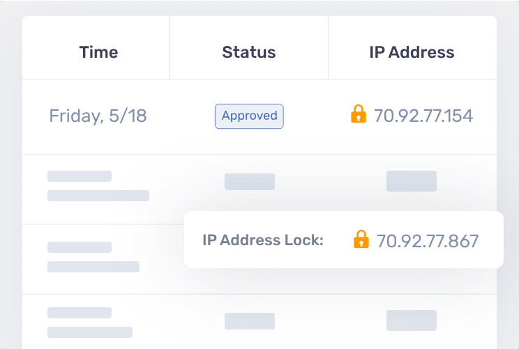 IP address locking. 