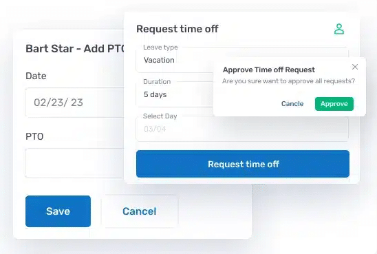 Request Time Off and Approve Time Off Requests within Buddy Punch