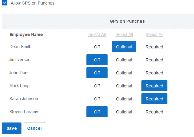 Buddy Punch's GPS on Punches Feature