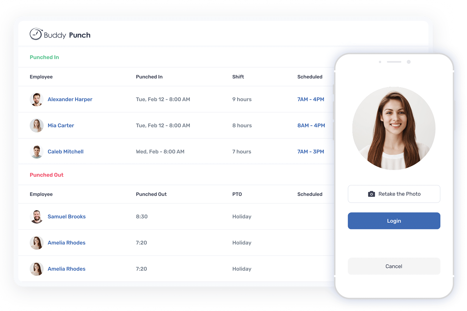 Time Clock Feature Buddy Punch