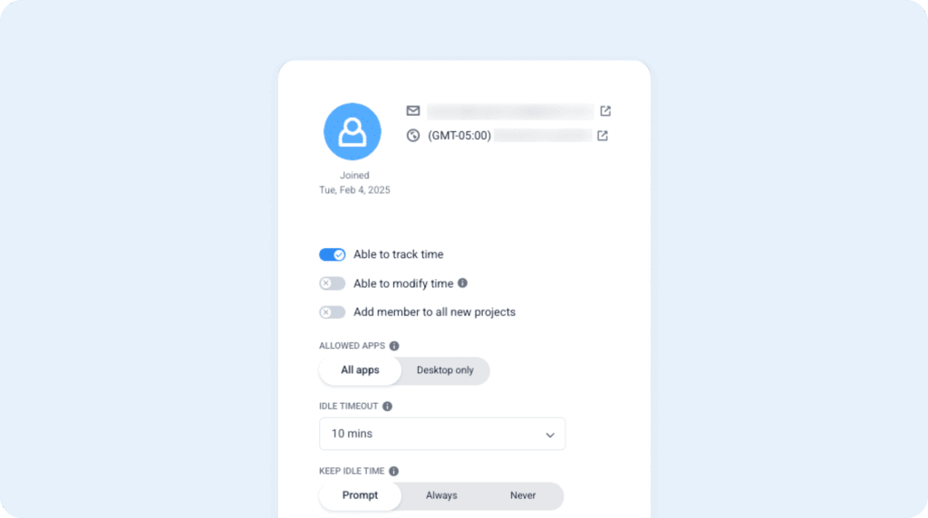 Image showing how employers can set up idle time tracking in Hubstaff