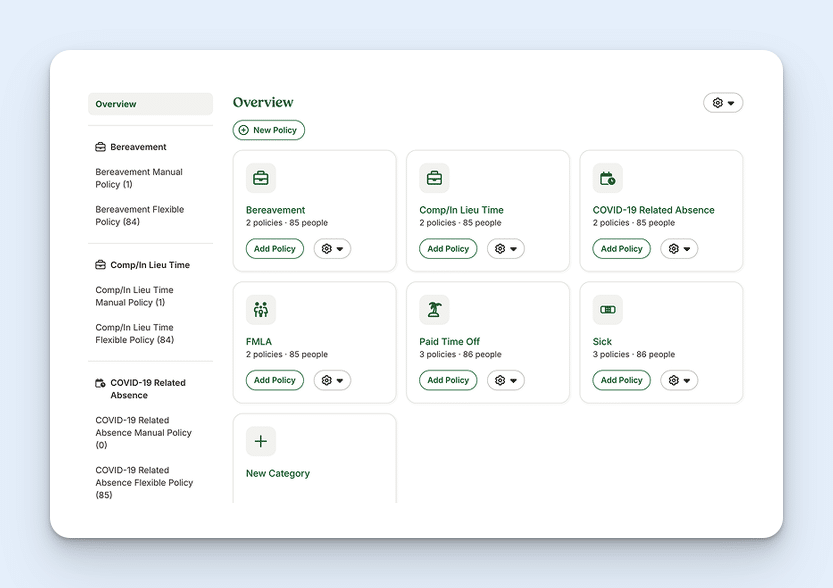 Image showing PTO policies in BambooHR