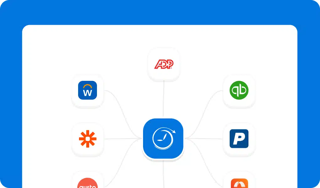 Integrates with your payroll software