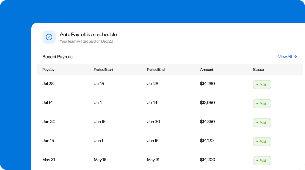 Image showing Buddy Punch's payroll feature