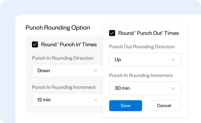 Punch rounding