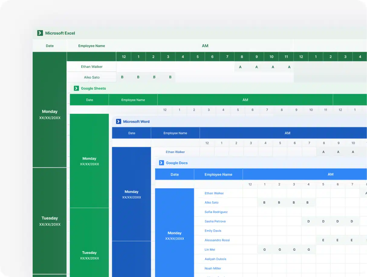 Templates for Scheduling by Role or Position