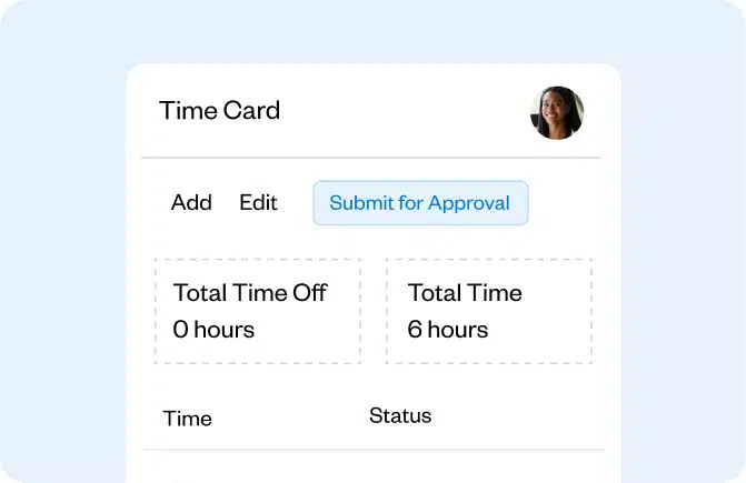 Timecard approvals