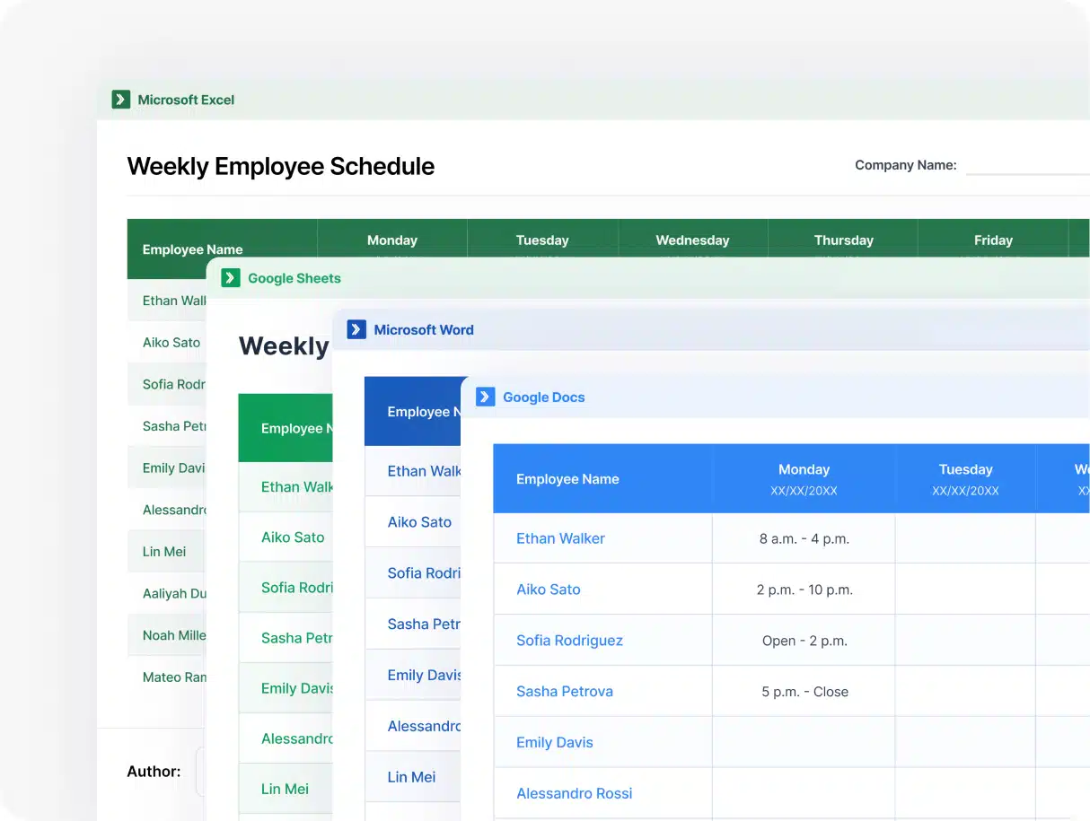 Weekly (7 Days) Employee