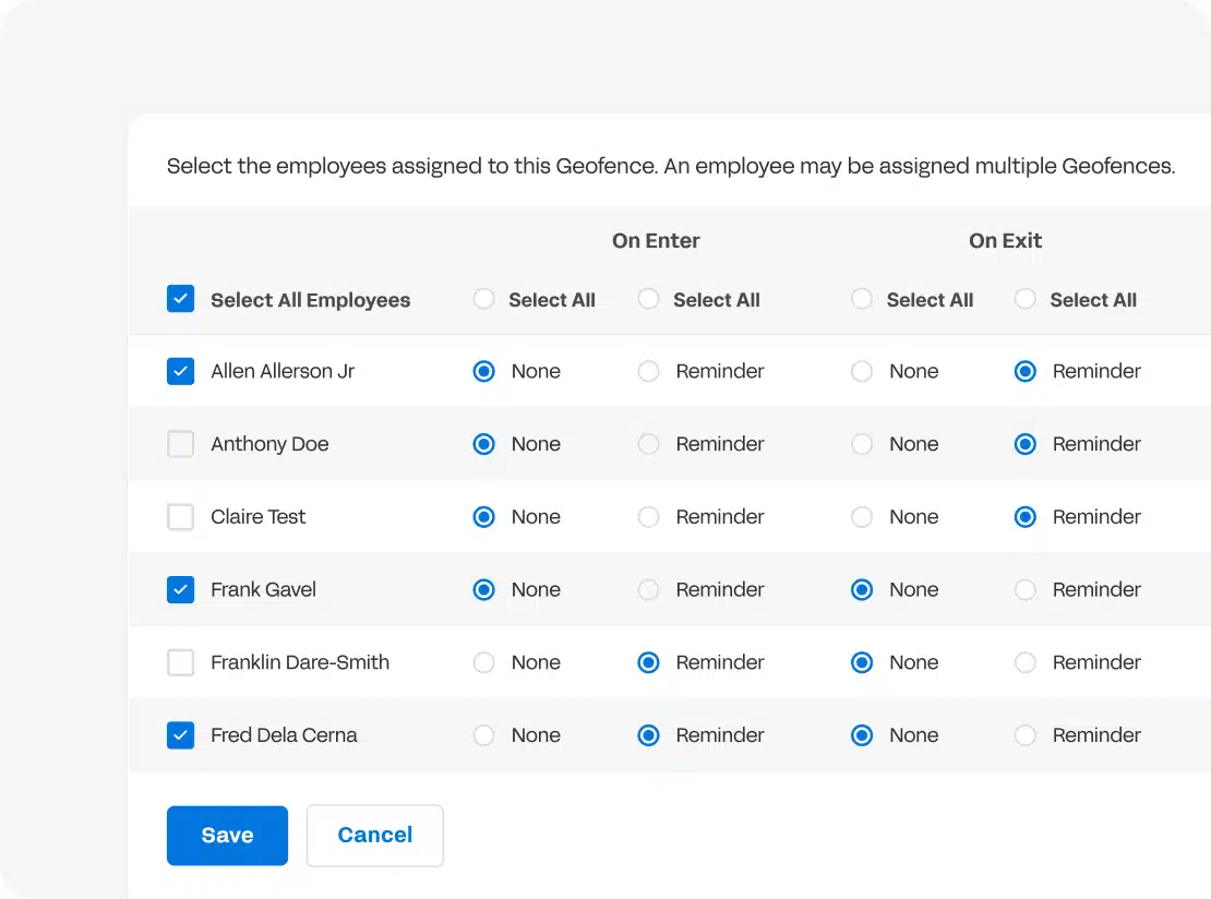 Customize your geofence settings