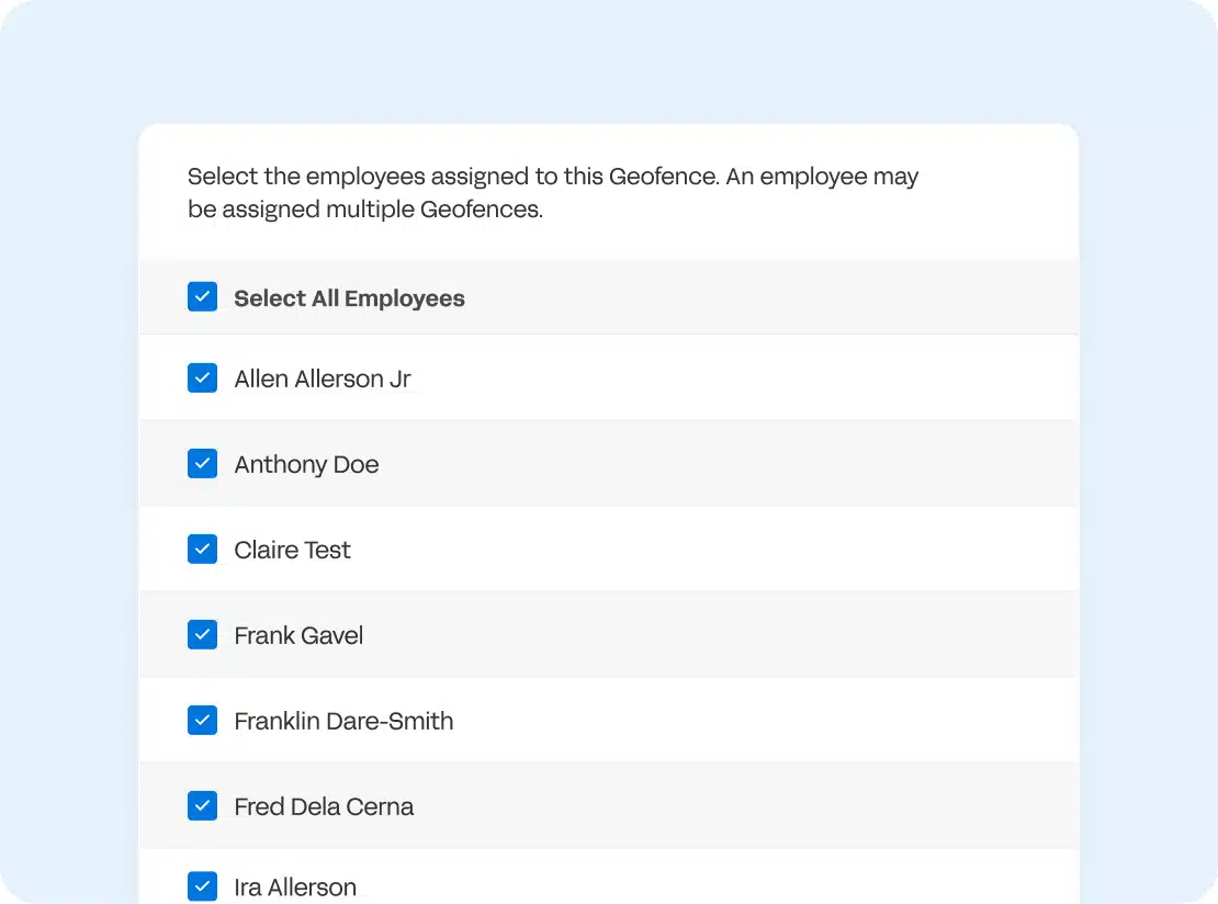Remind employees to clock in and out