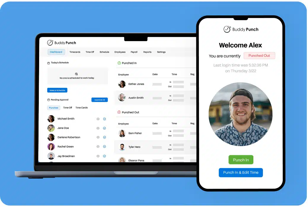 Track employee hours