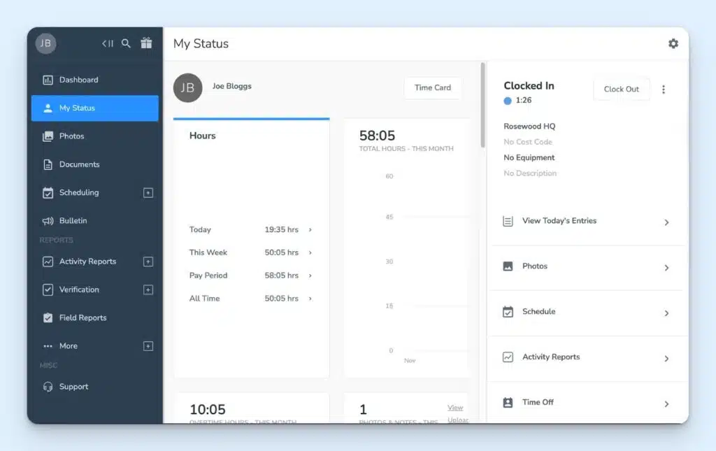 Employee dashboard