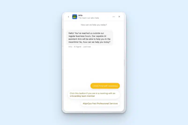 BusyBusy live chat agent Arlo