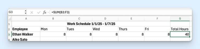 How to Make an Employee Schedule in Excel (+ Templates)