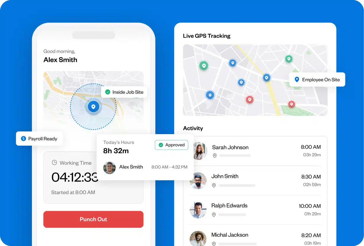 GPS time clock