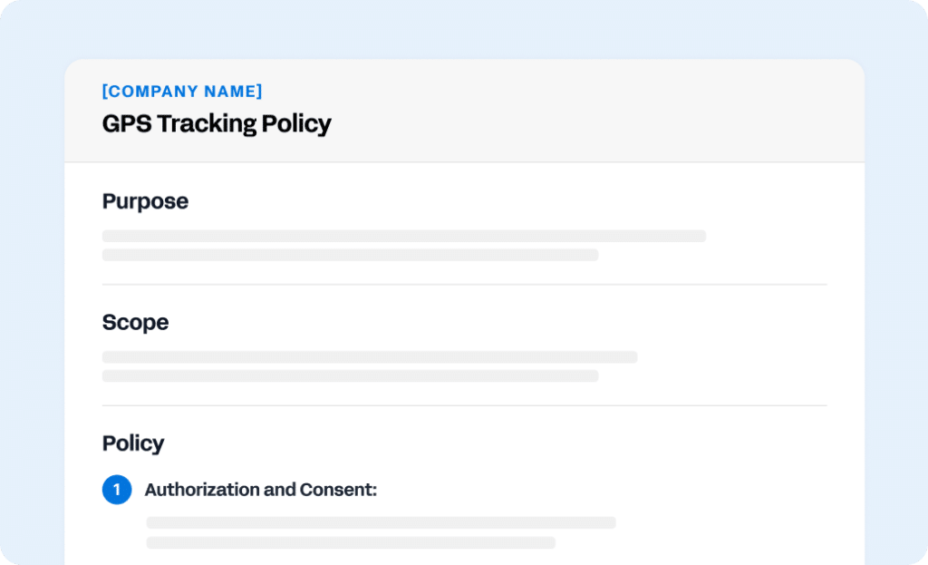 GPS Tracking Policy