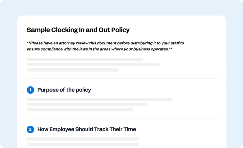 Timekeeping Policy