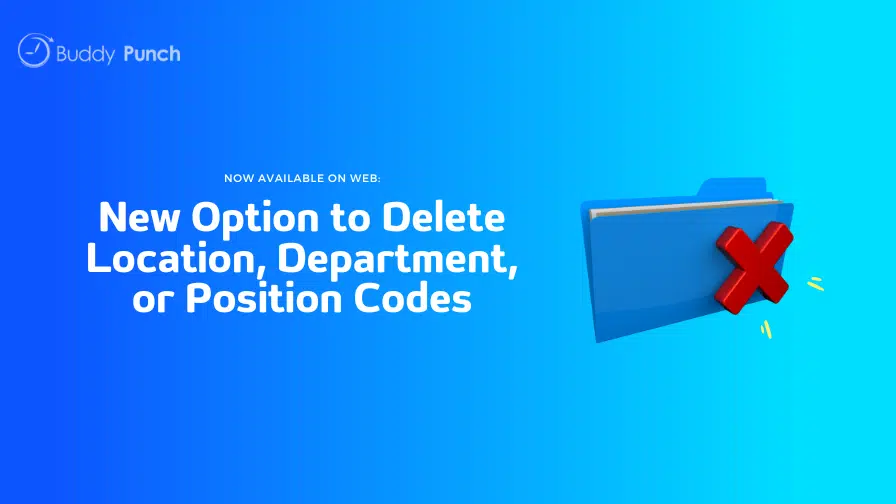 Delete unused Location, Department, Position codes