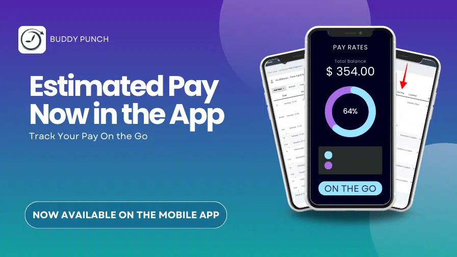 Estimated Pay in mobile app